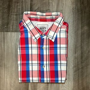 Liberty Blues Short Sleeve Button Down Shirt - 4XL Big